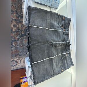 Levi’s black denim washed skirt